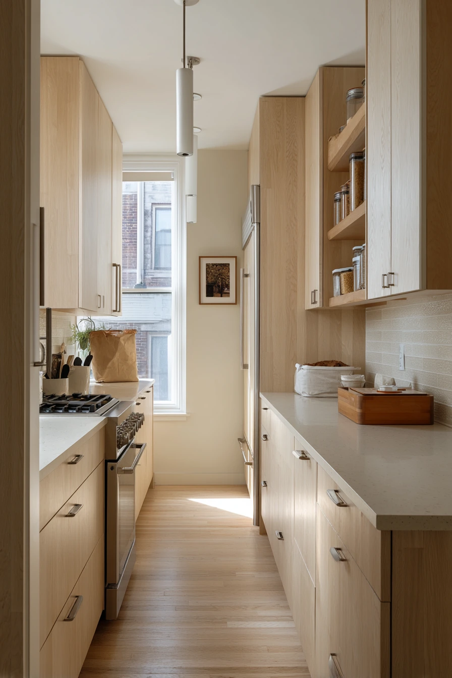 Narrow Kitchen, Smart Storage