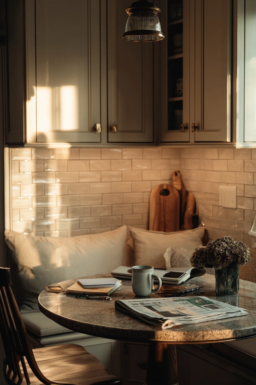 Townhouse Kitchen With Breakfast Nook