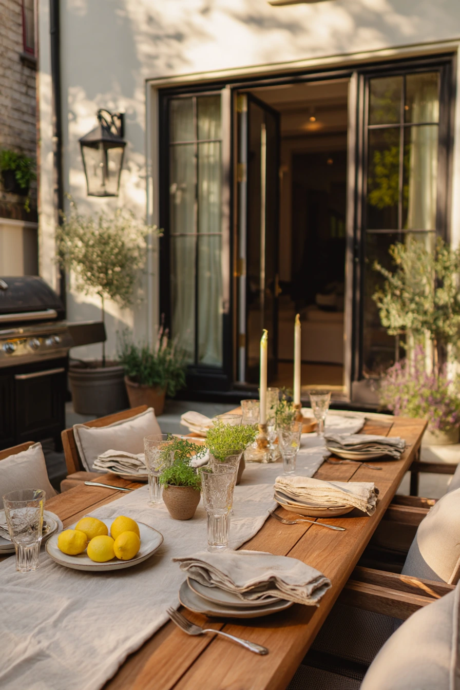 Dinner-Ready Patio for Entertaining