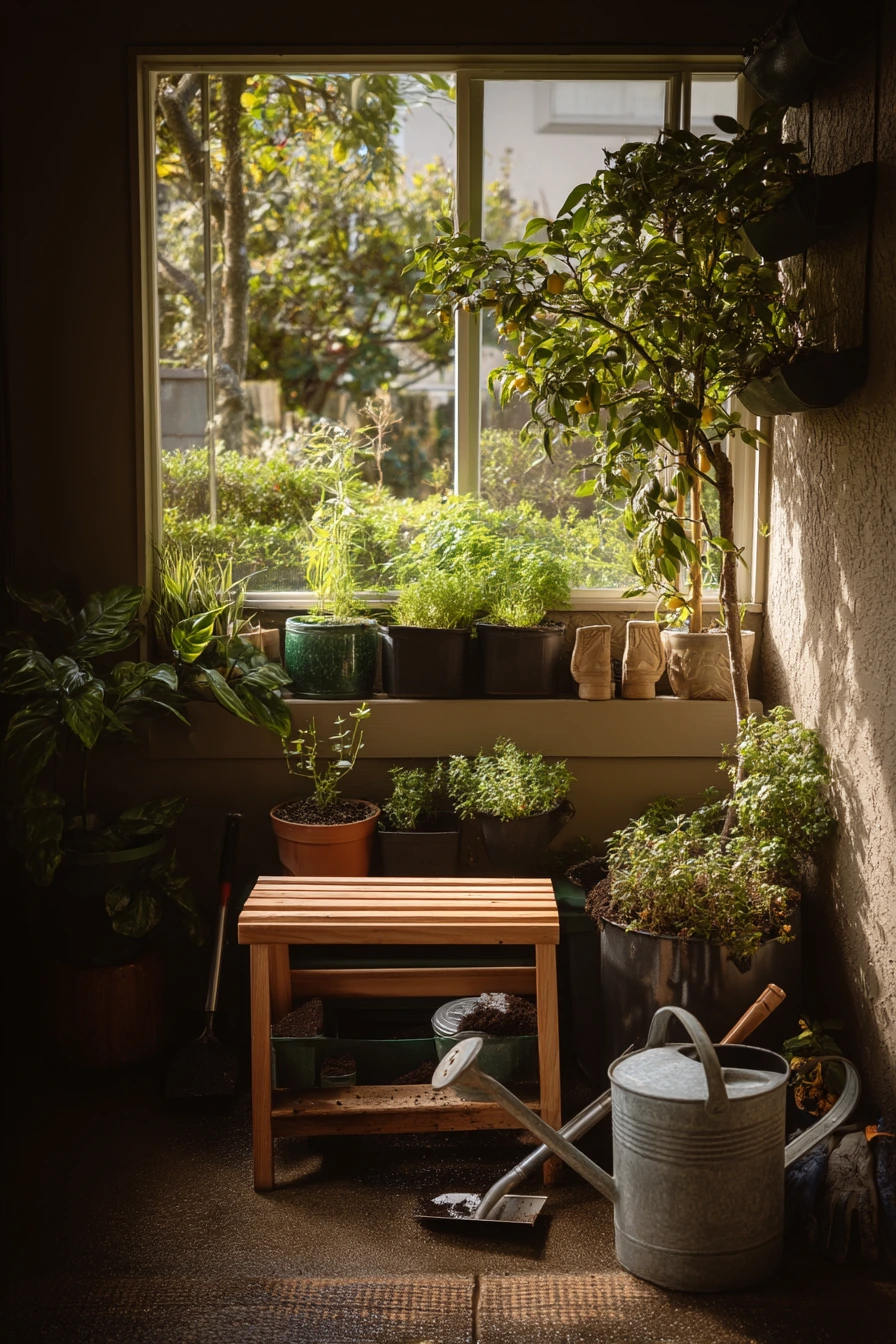 Tiny Patio Garden Corner