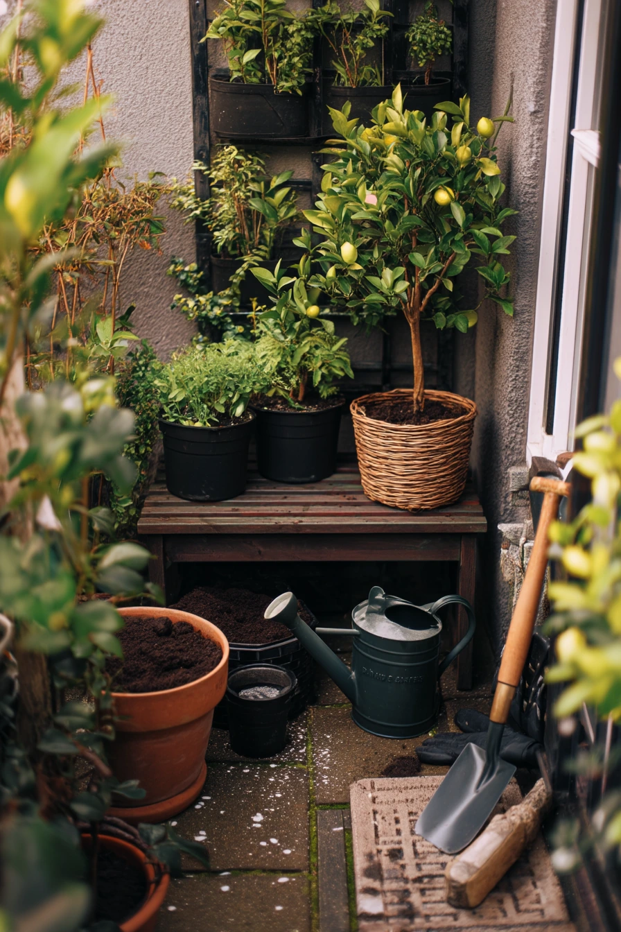 Tiny Patio Garden Corner