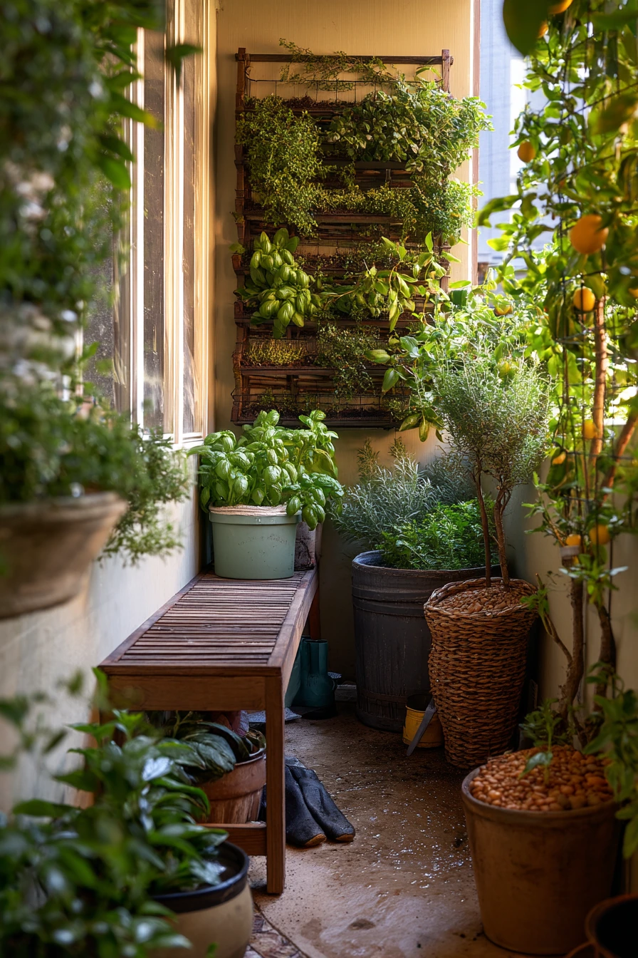 Tiny Patio Garden Corner