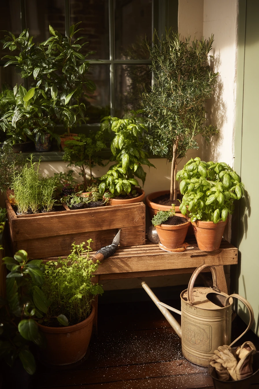 Tiny Patio Garden Corner