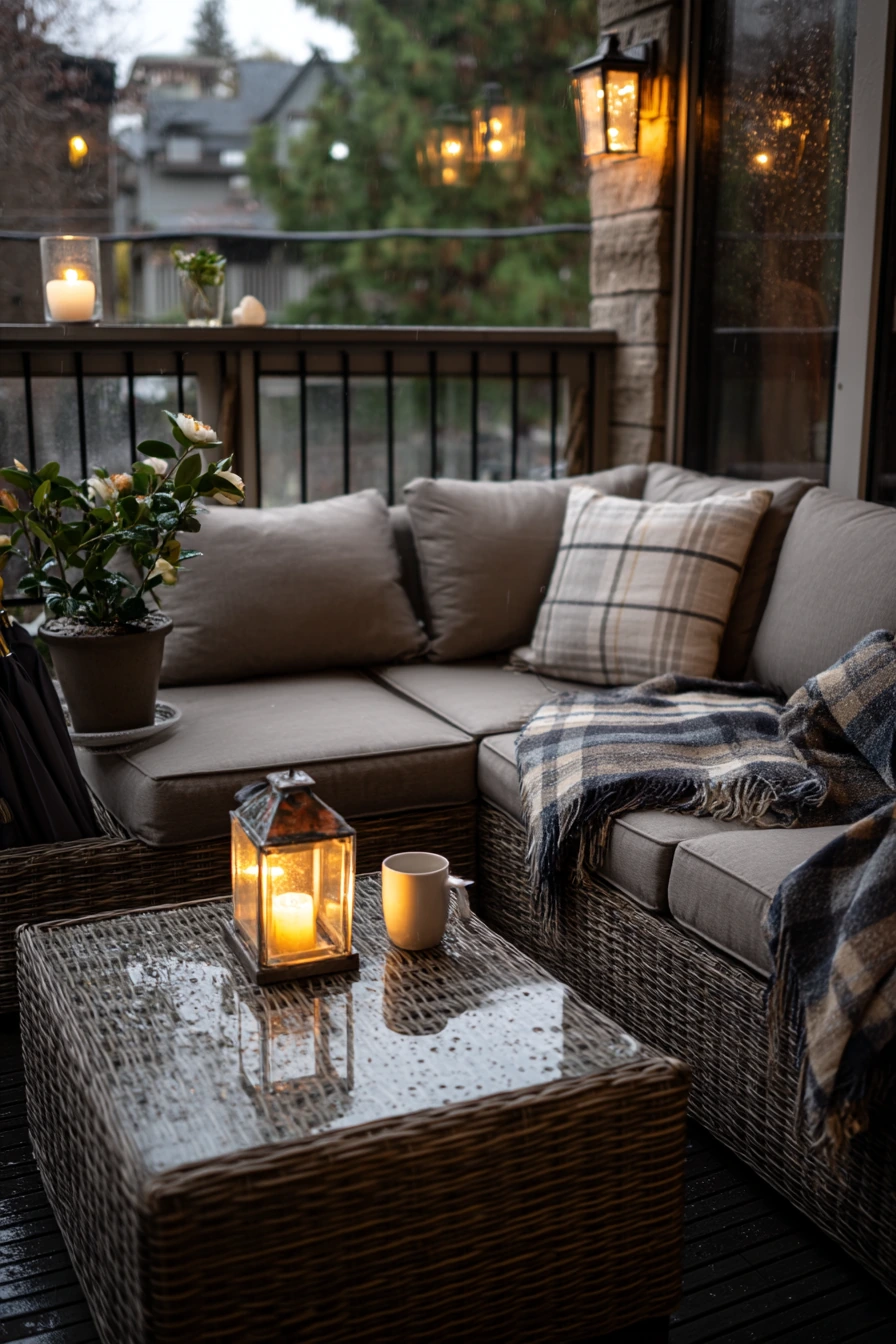 Cozy Covered Patio for Rainy Days