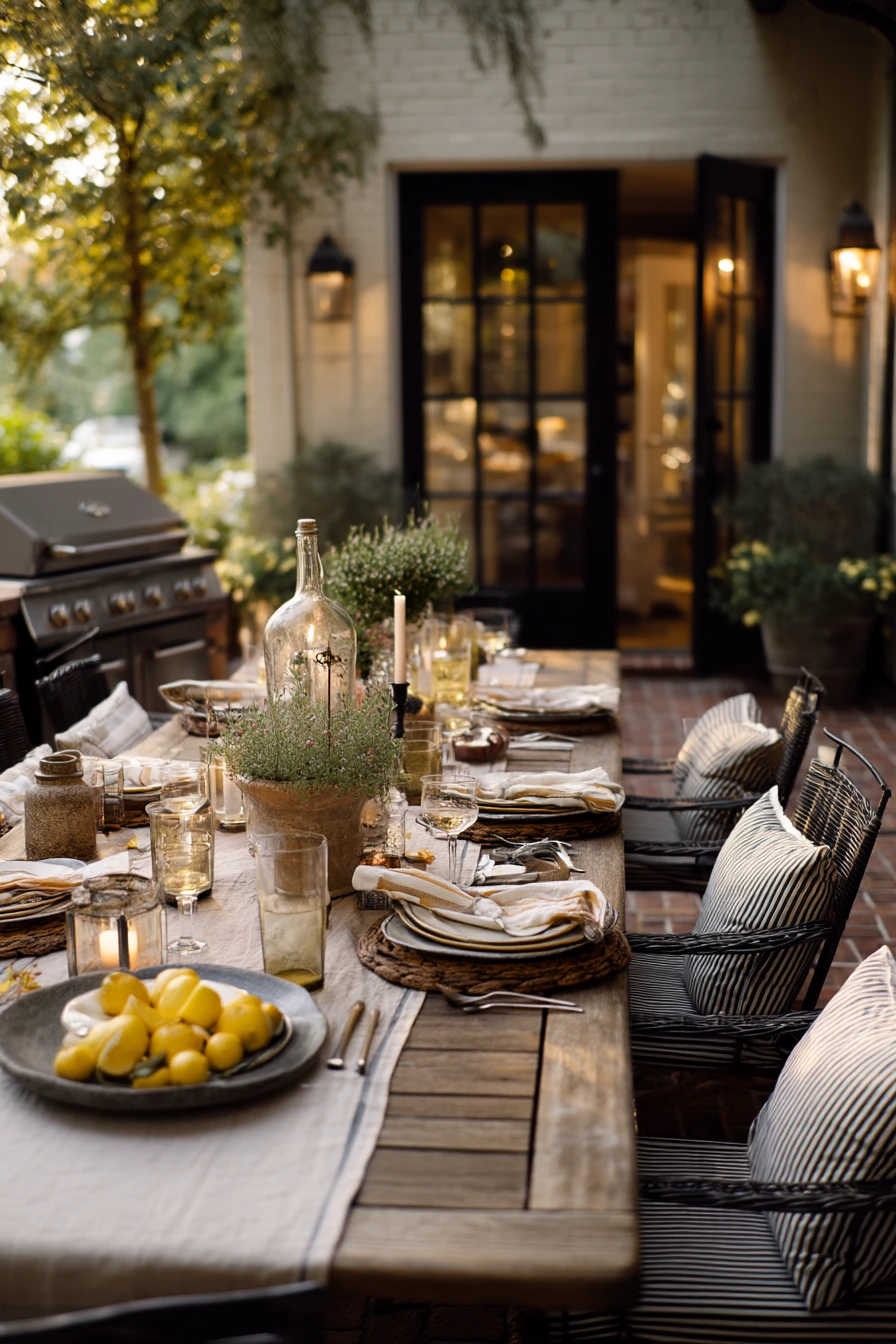 Dinner-Ready Patio for Entertaining