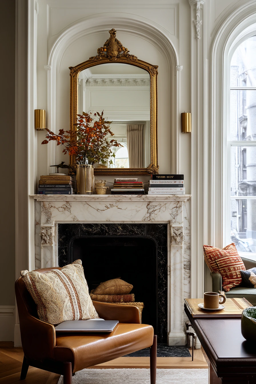 Urban Townhouse Mantel Styling
