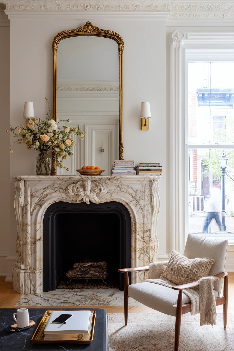 Urban Townhouse Mantel Styling