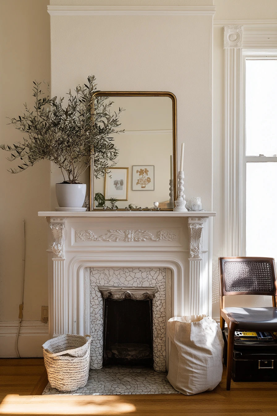 Renter-Friendly Fireplace Revival