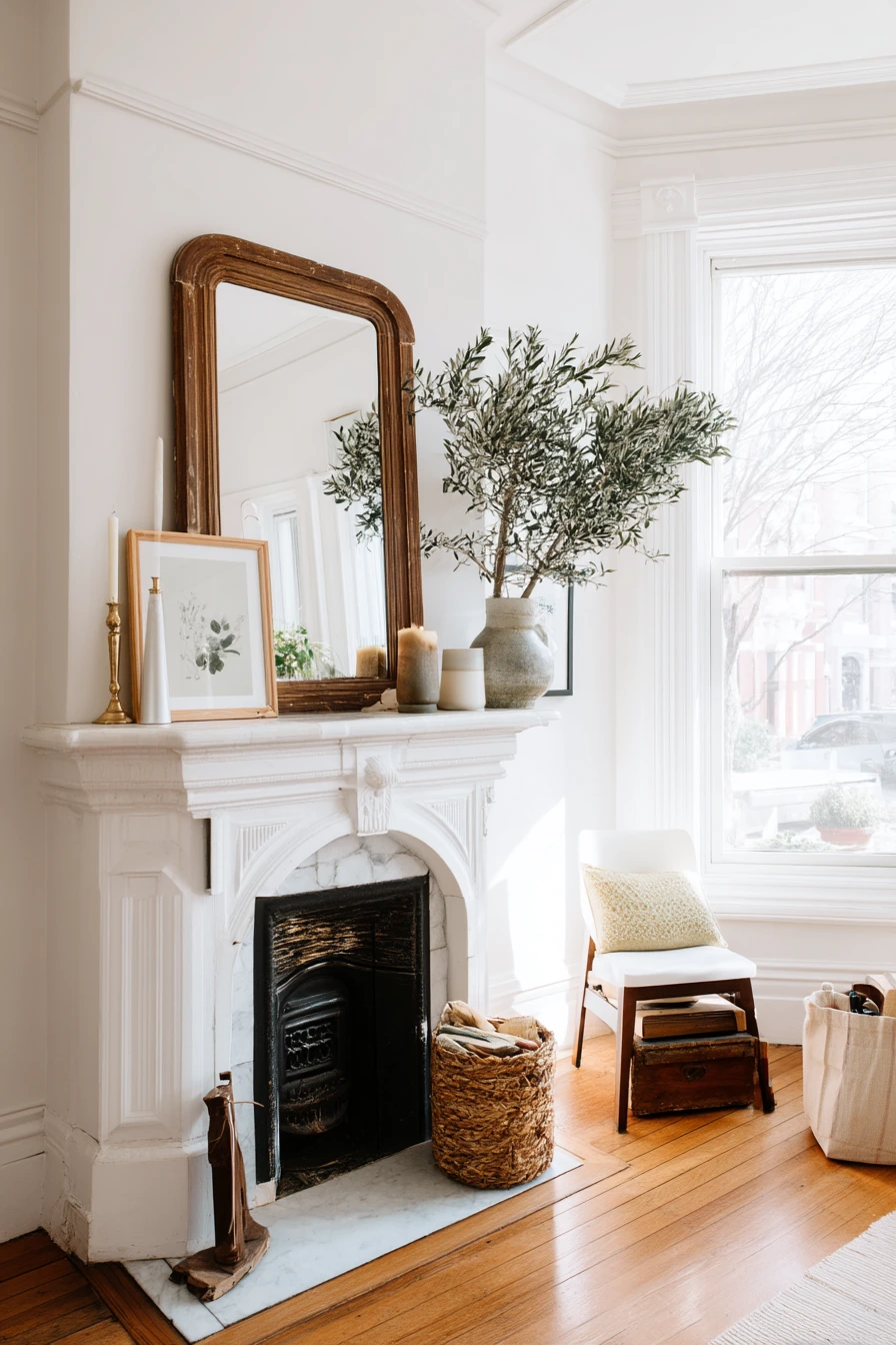 Renter-Friendly Fireplace Revival