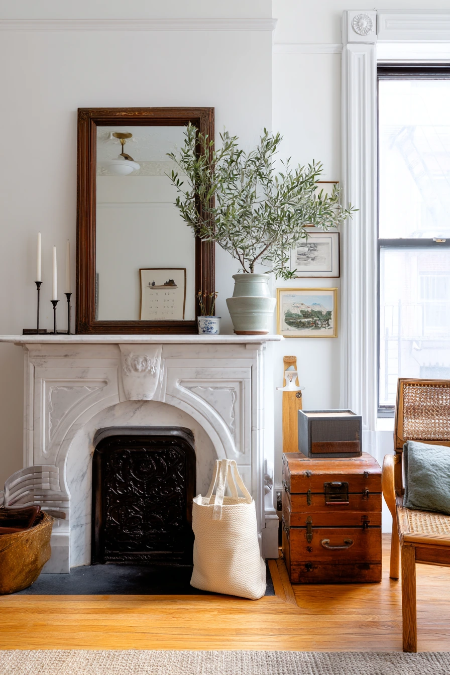 Renter-Friendly Fireplace Revival