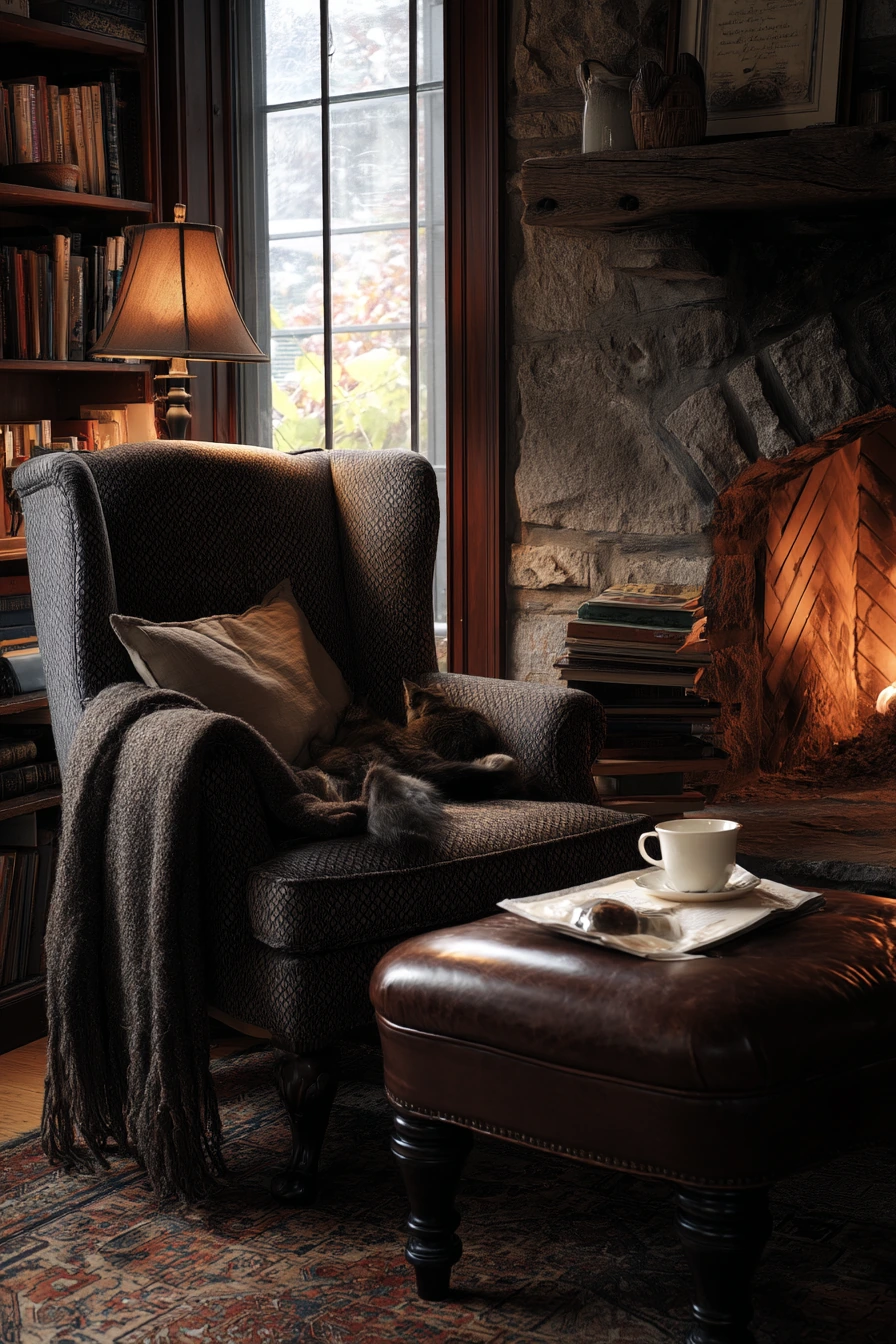 Quiet Reading Nook Hearth
