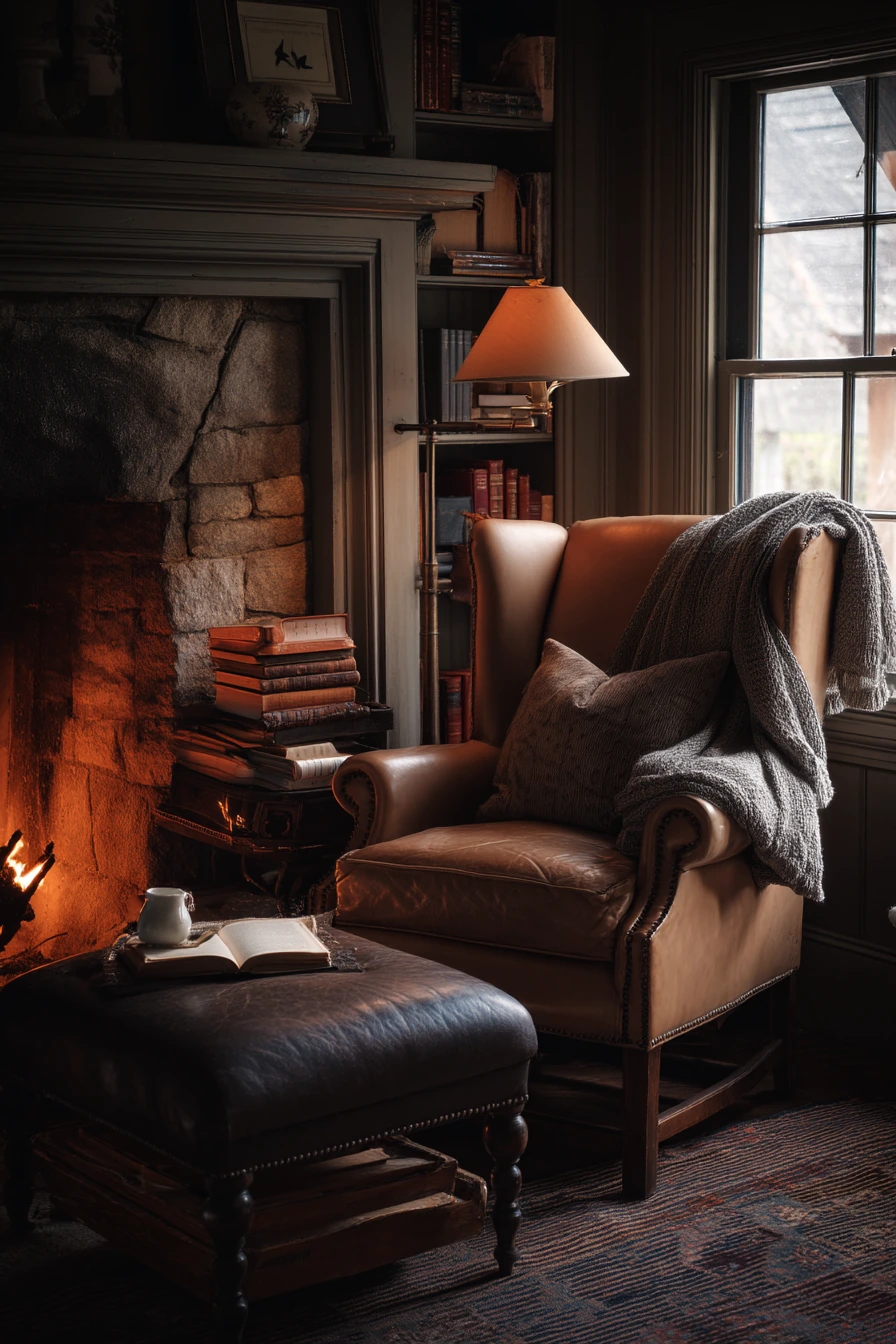 Quiet Reading Nook Hearth