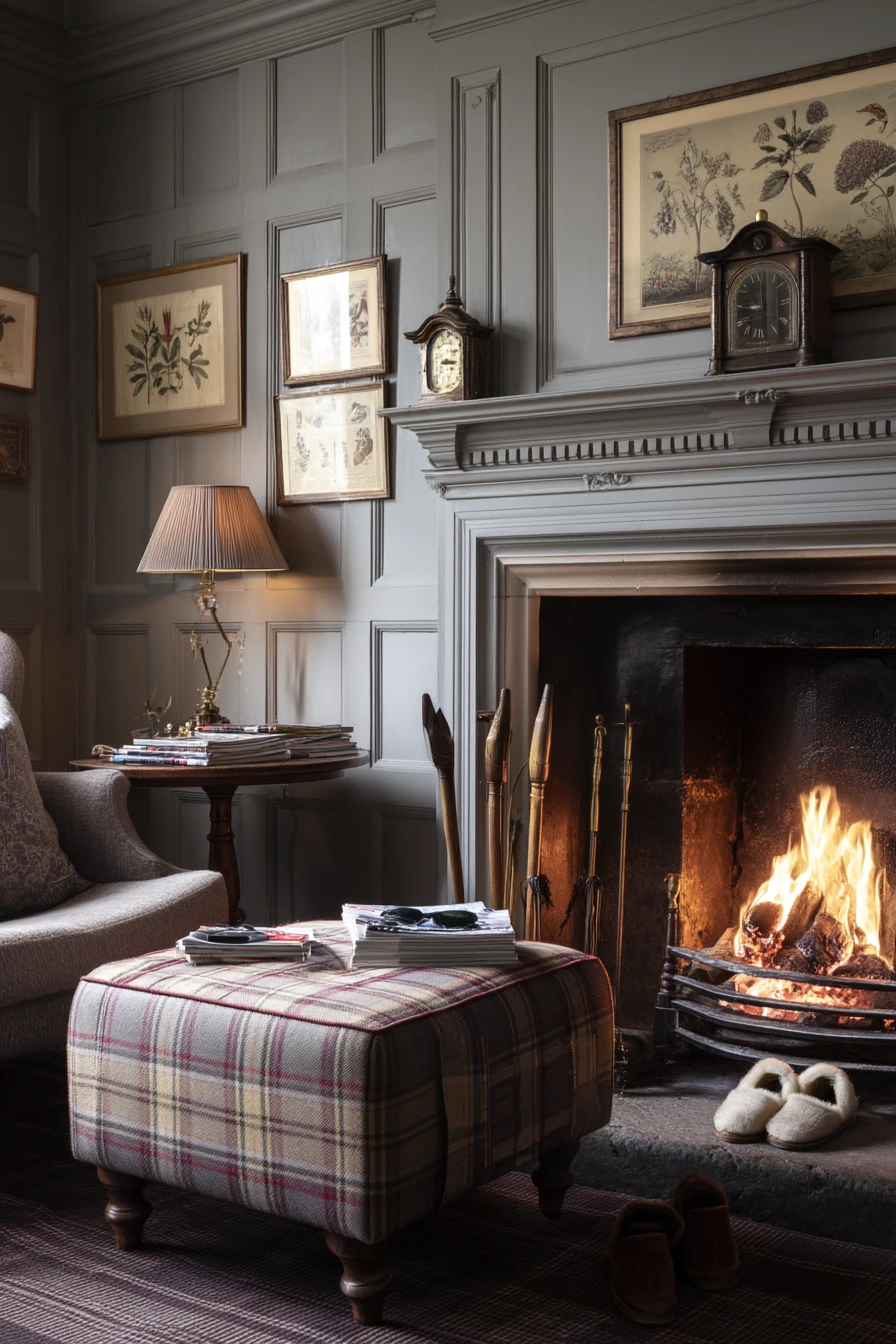English-Classic Fireside Corner