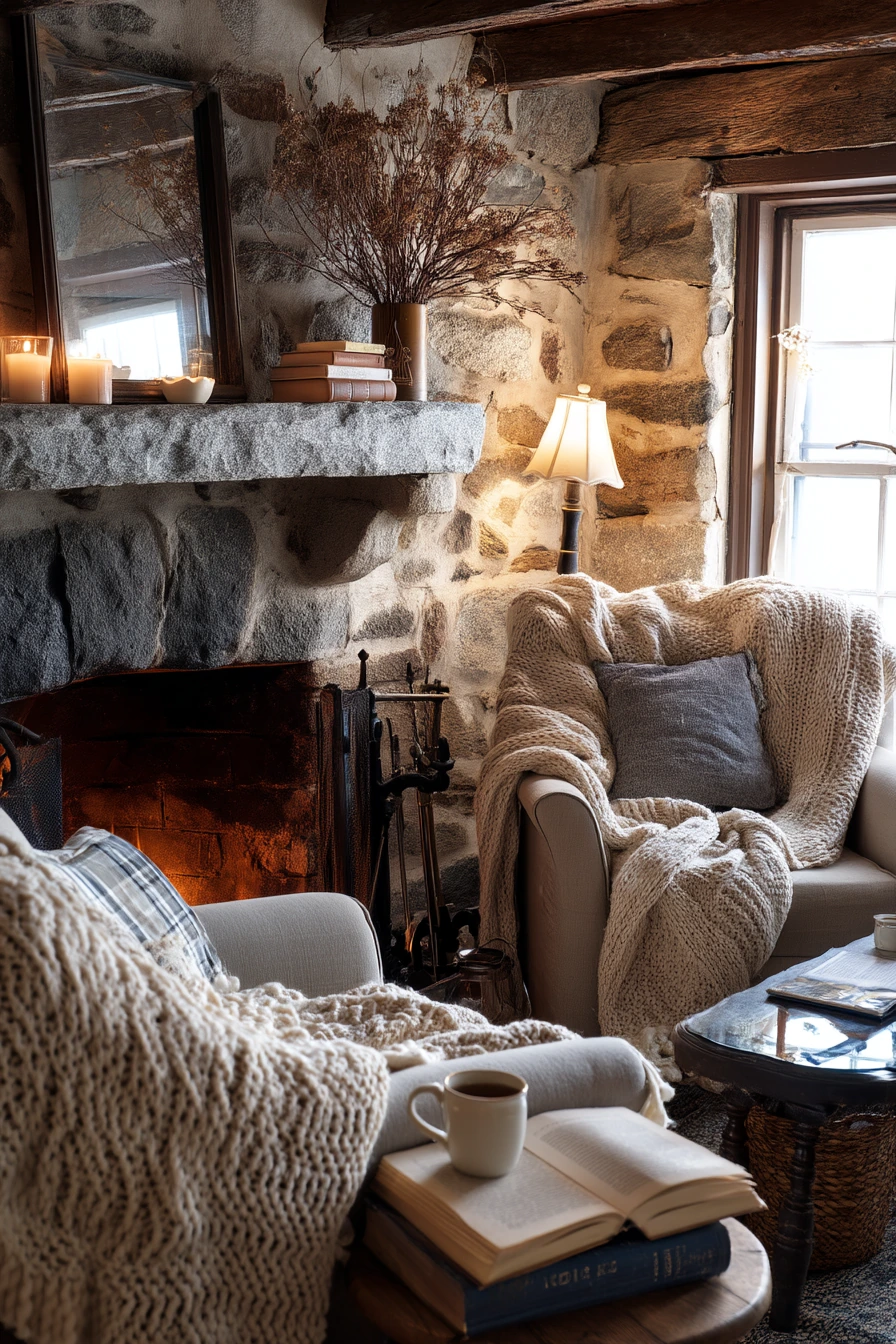 Winter Cottage Firelight