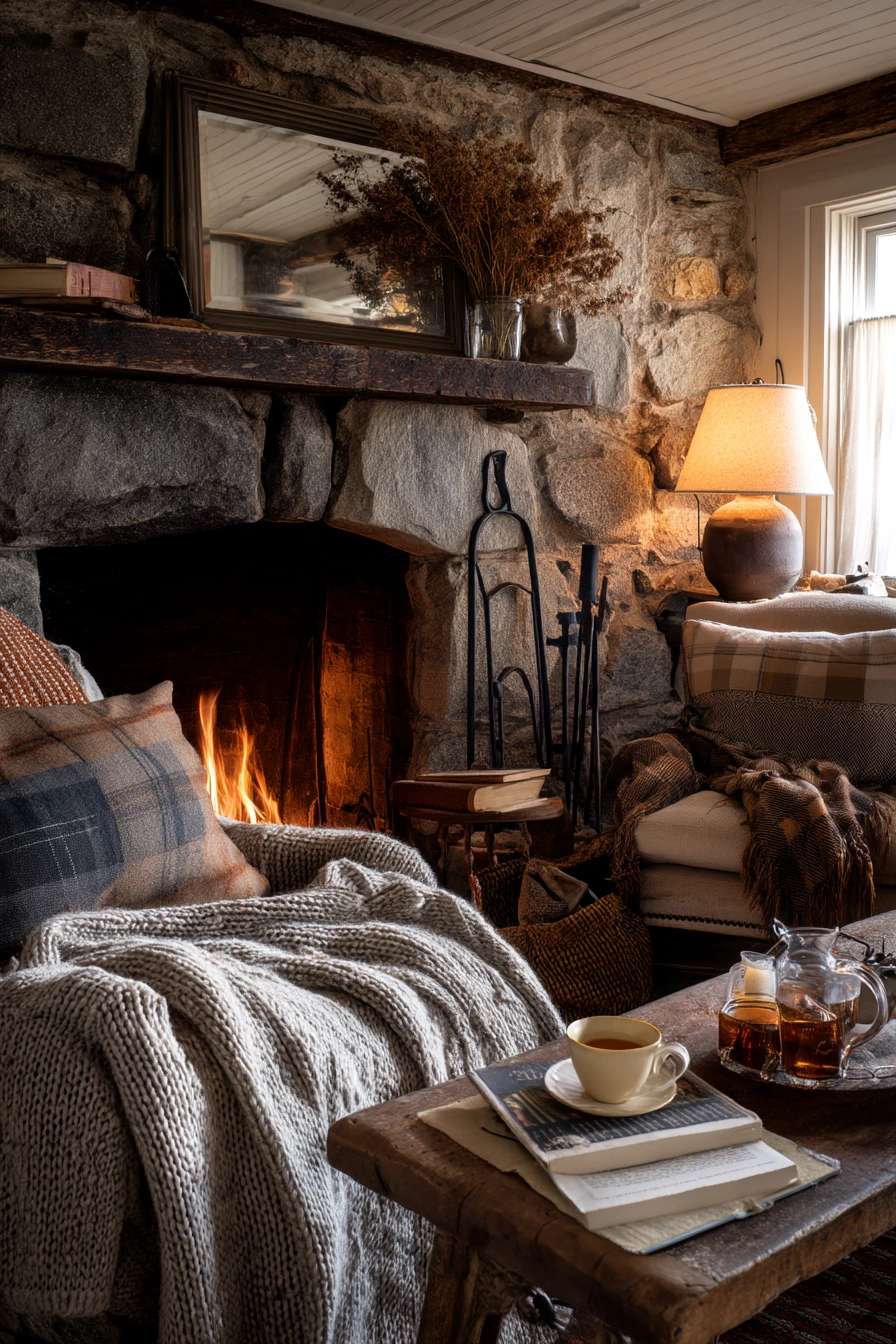 Winter Cottage Firelight