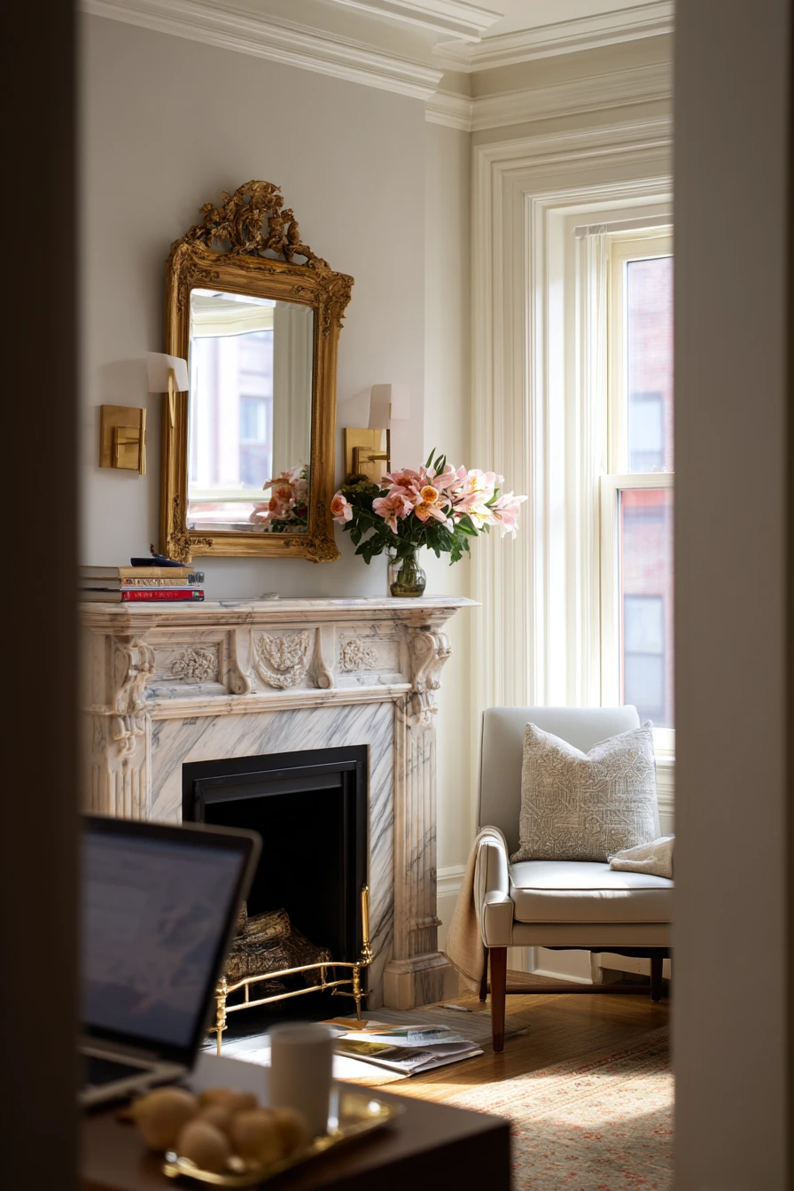 Urban Townhouse Mantel Styling
