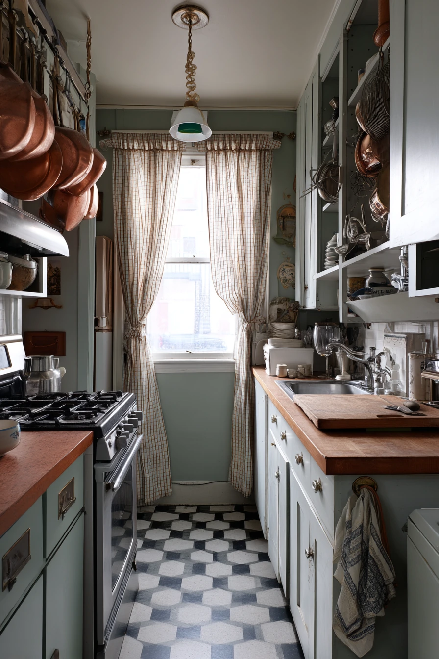 Narrow Galley with Old-World Charm
