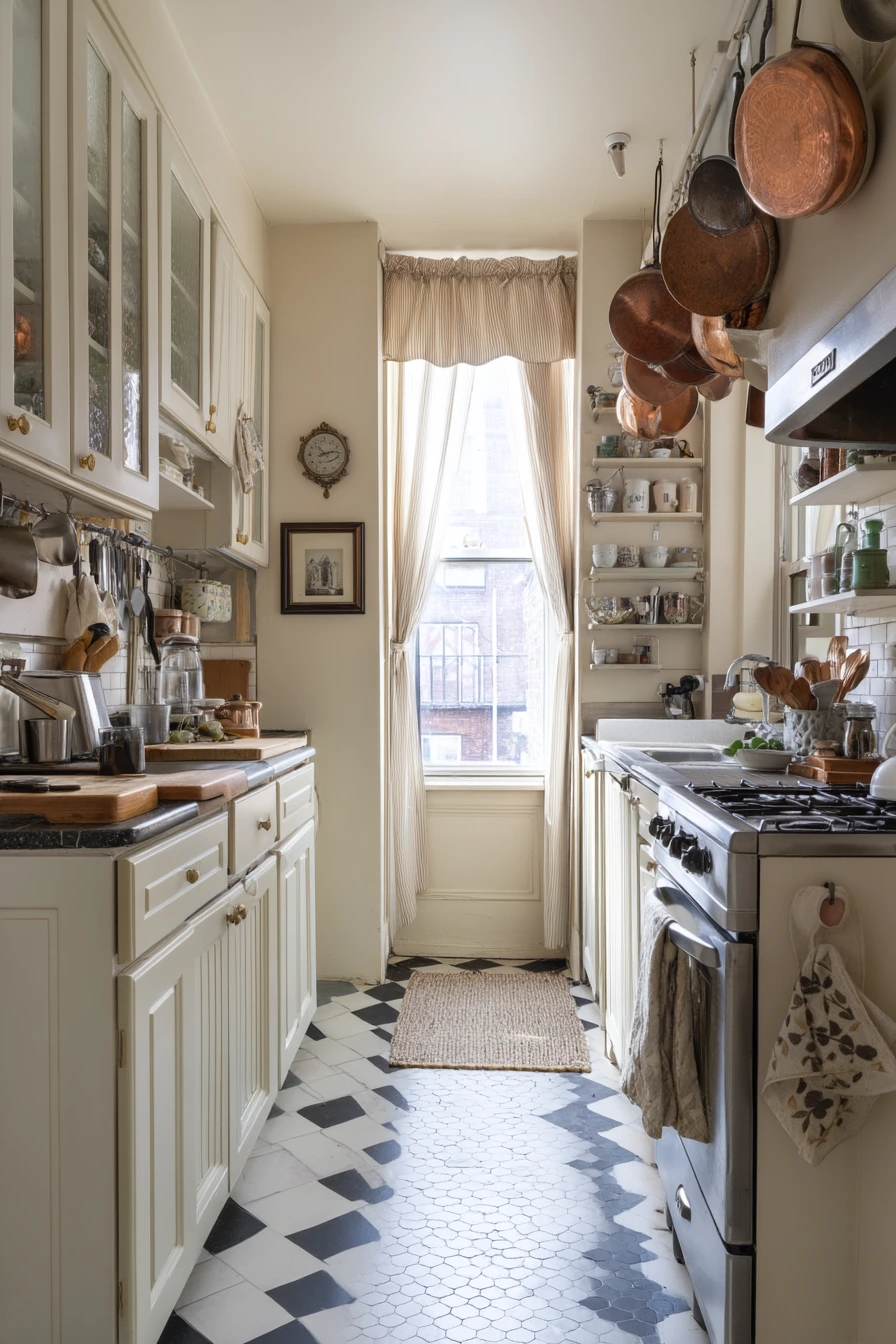 Narrow Galley with Old-World Charm