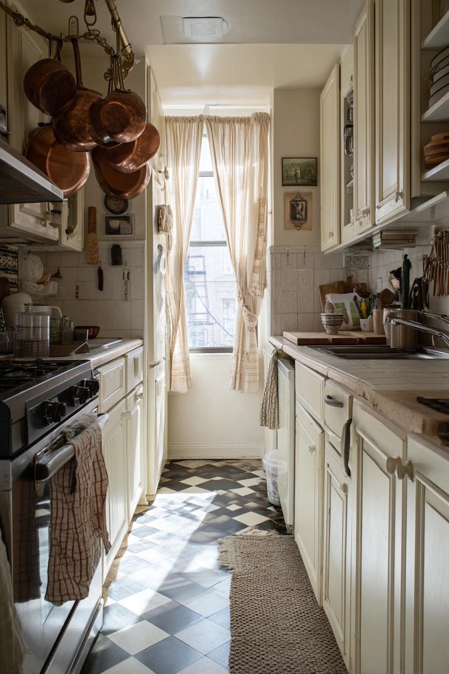 Narrow Galley with Old-World Charm