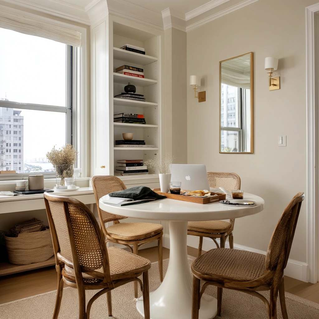 2. Compact Apartment Dining Wall
