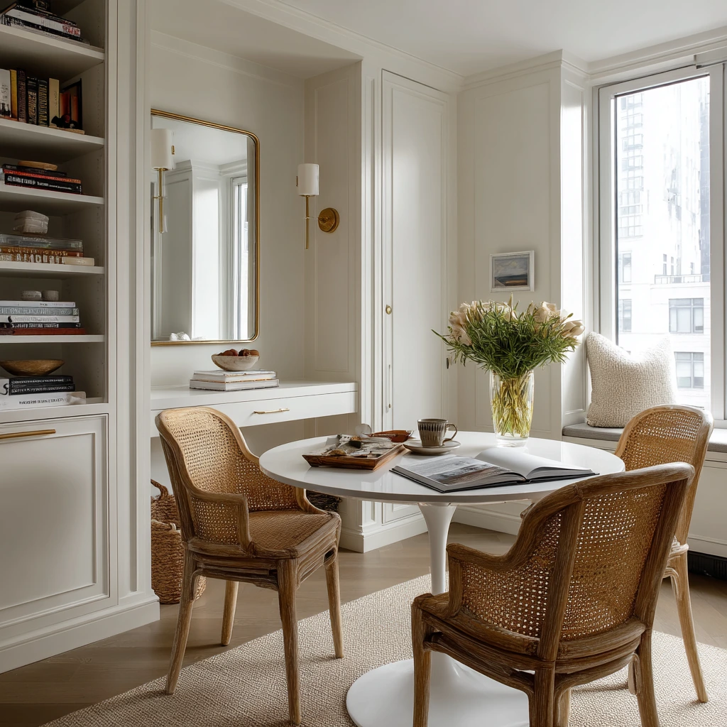 2. Compact Apartment Dining Wall