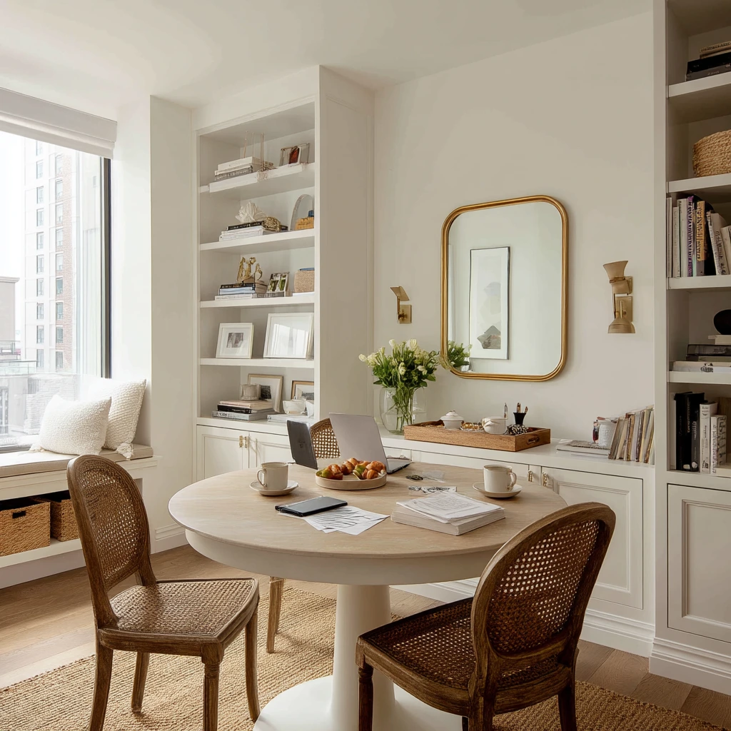 2. Compact Apartment Dining Wall