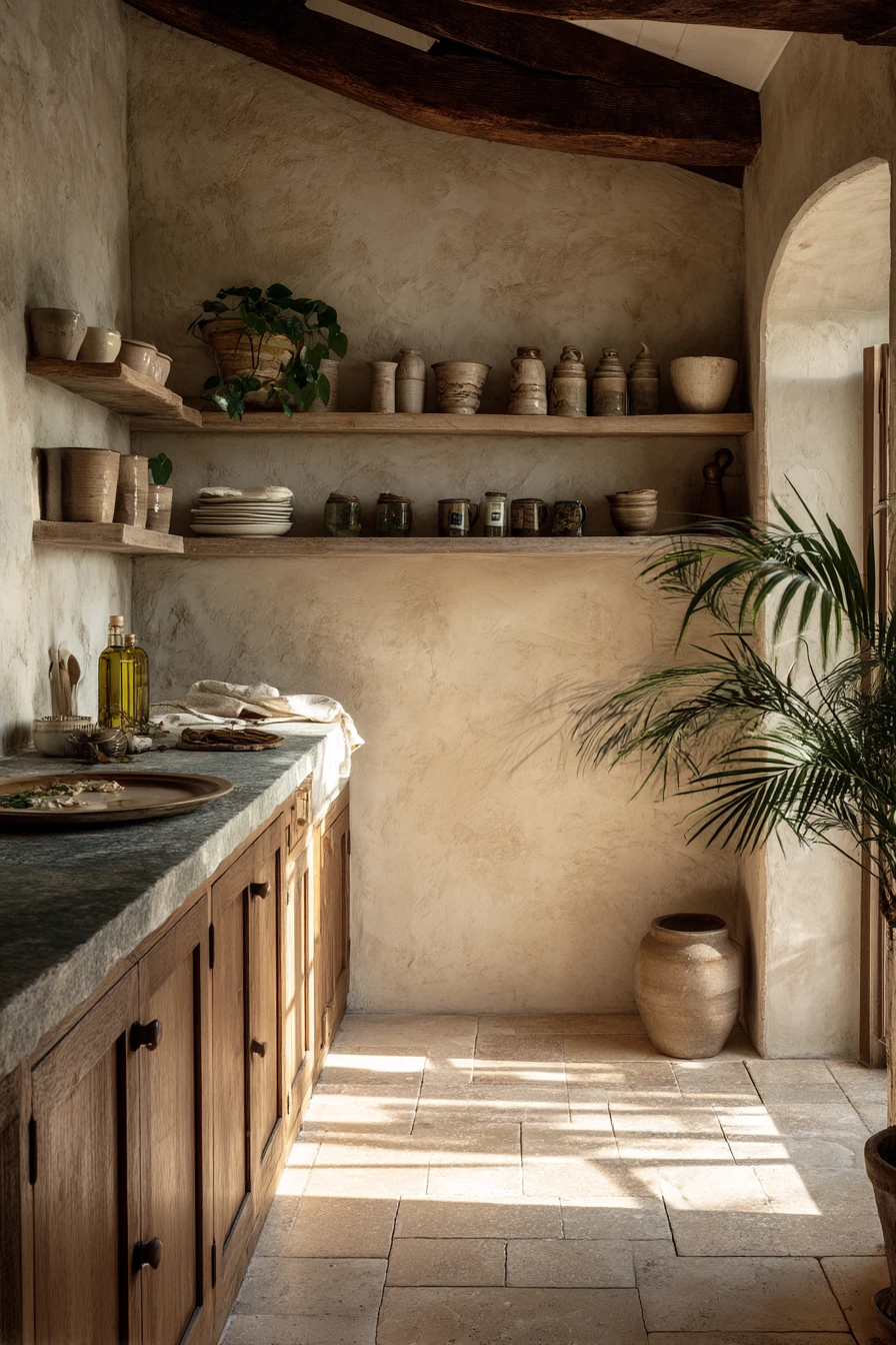 Earthy Kitchen With Collected Details