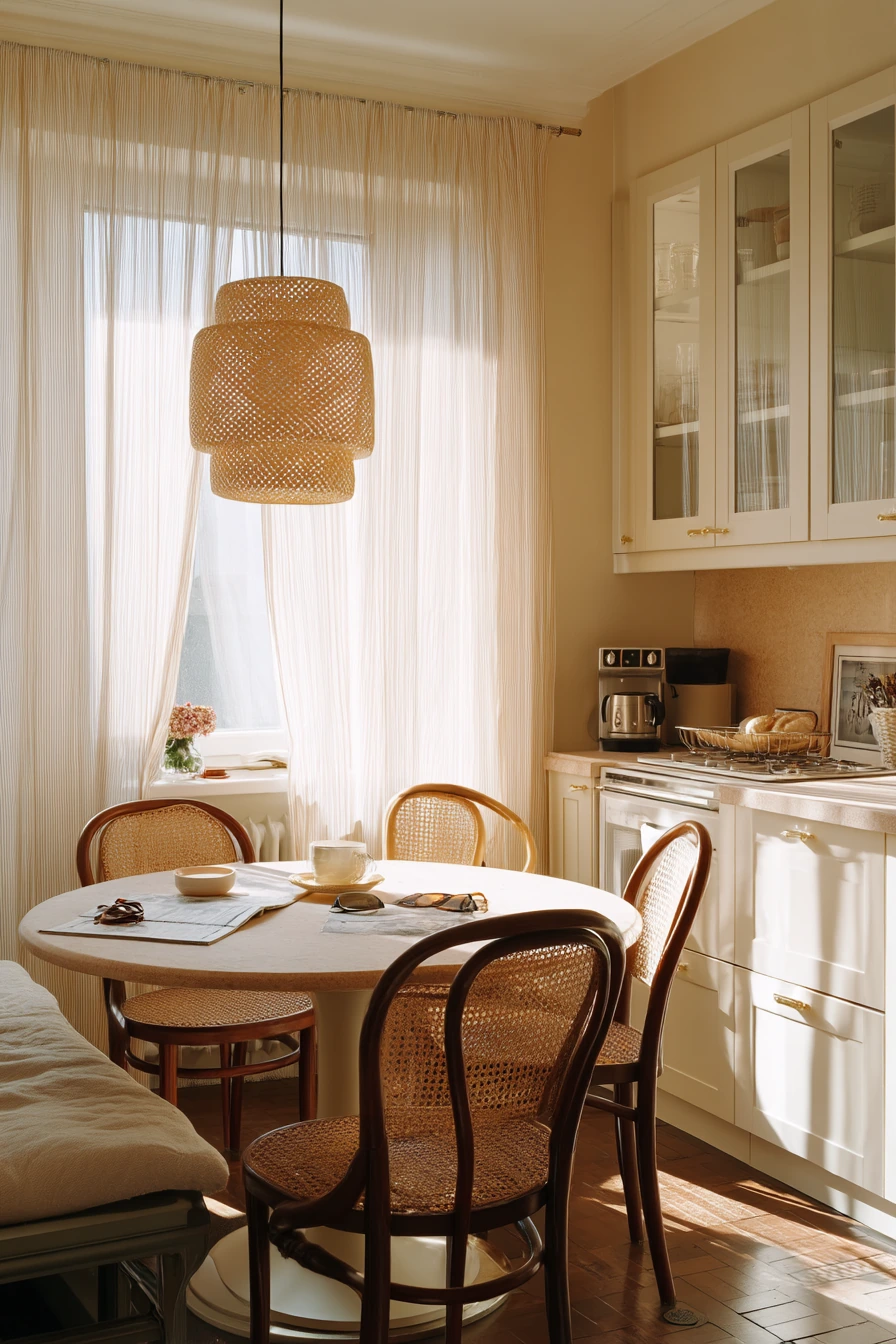 Compact Breakfast Nook and Kitchen