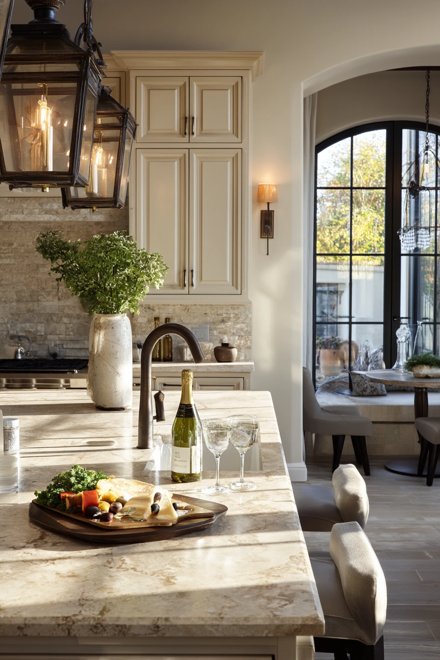 Elegant but Everyday Entertaining Kitchen