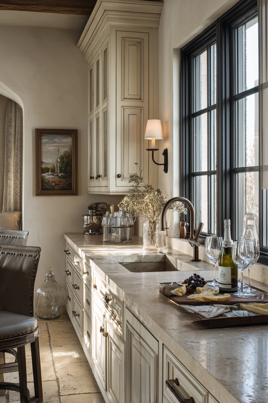 Elegant but Everyday Entertaining Kitchen