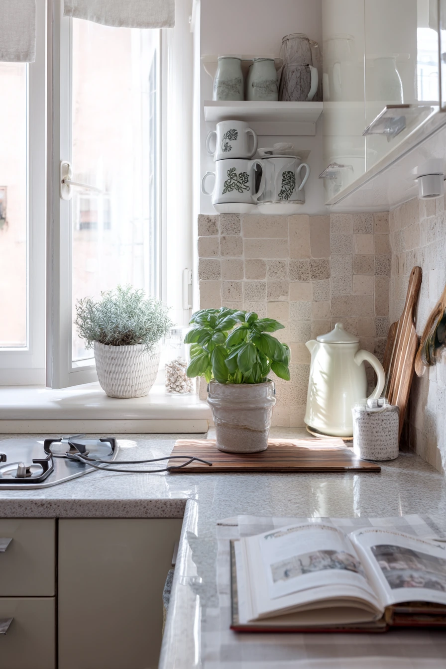 Small Apartment Kitchen, Clever and Calm