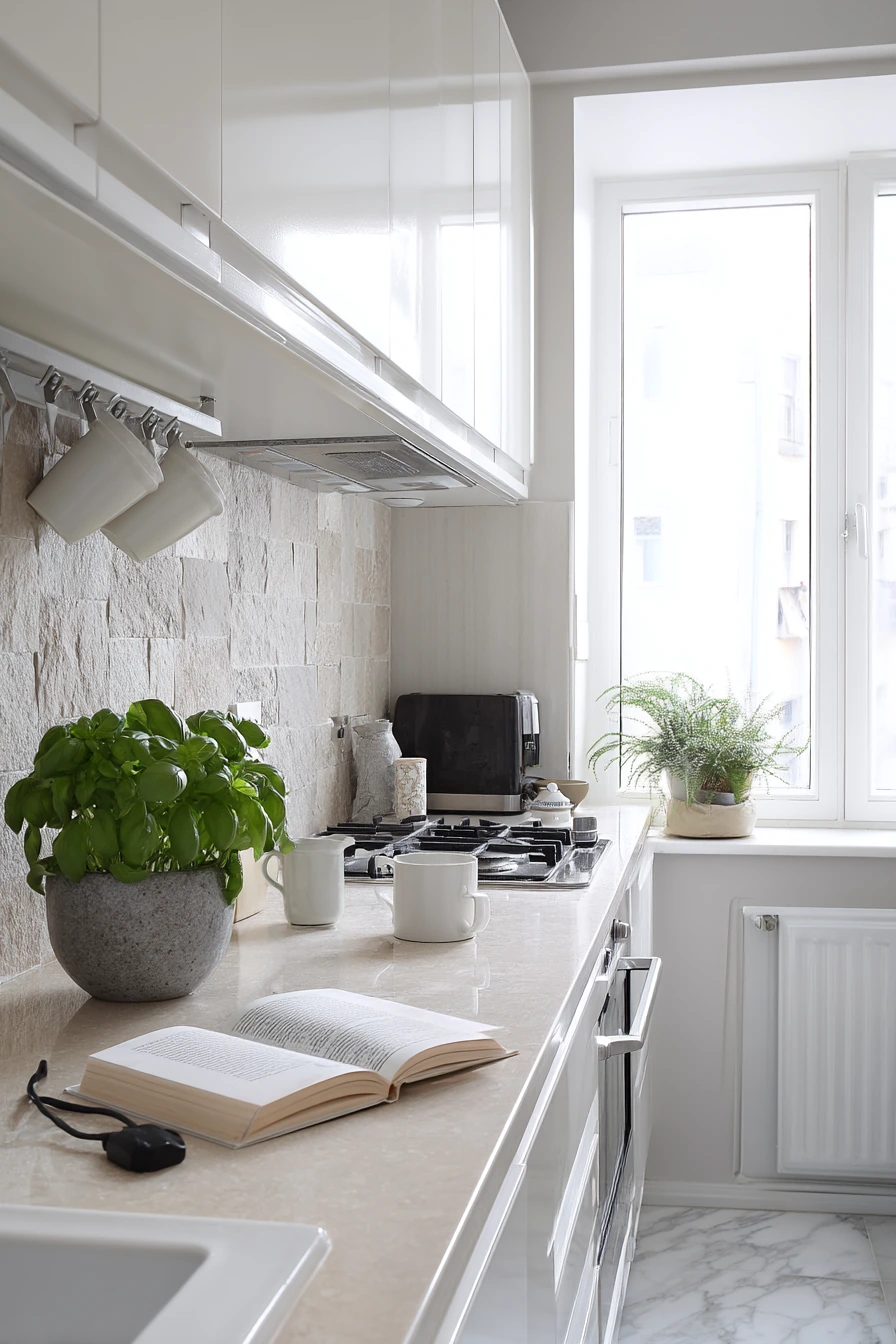 Small Apartment Kitchen, Clever and Calm