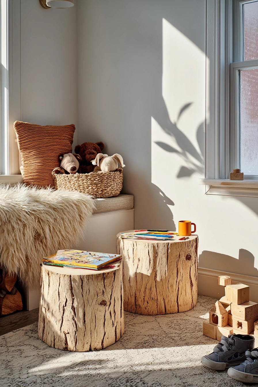 Kid-Friendly Forest Play Corner