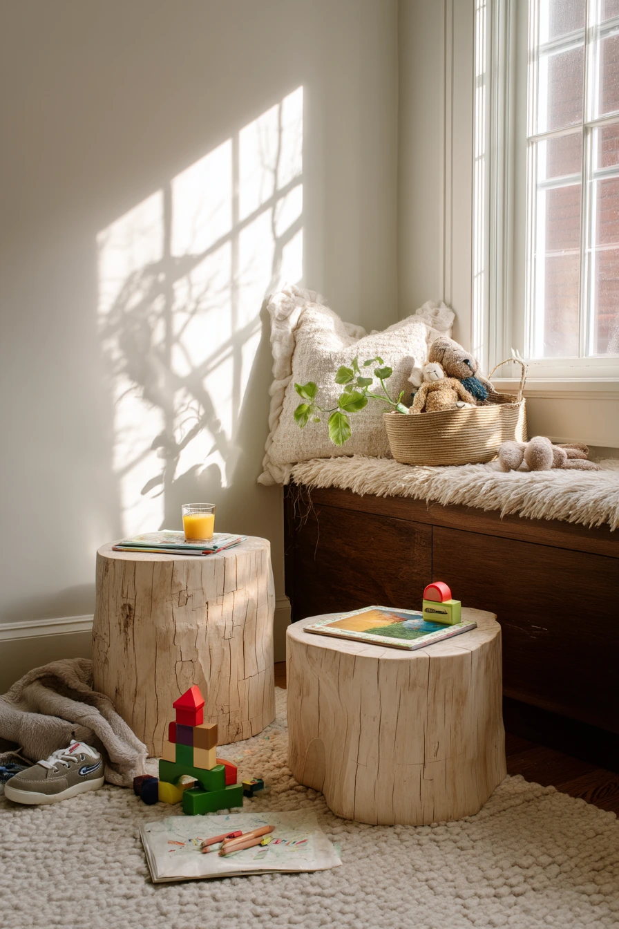 Kid-Friendly Forest Play Corner