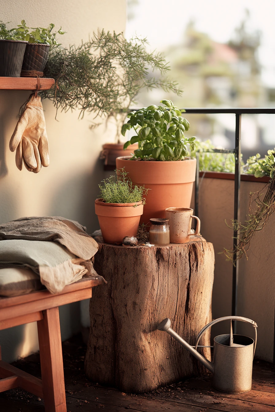 Balcony Garden Stump Stand