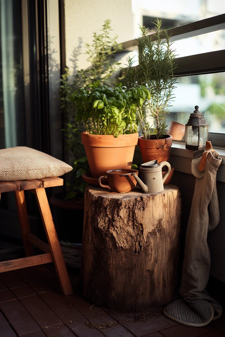 Balcony Garden Stump Stand