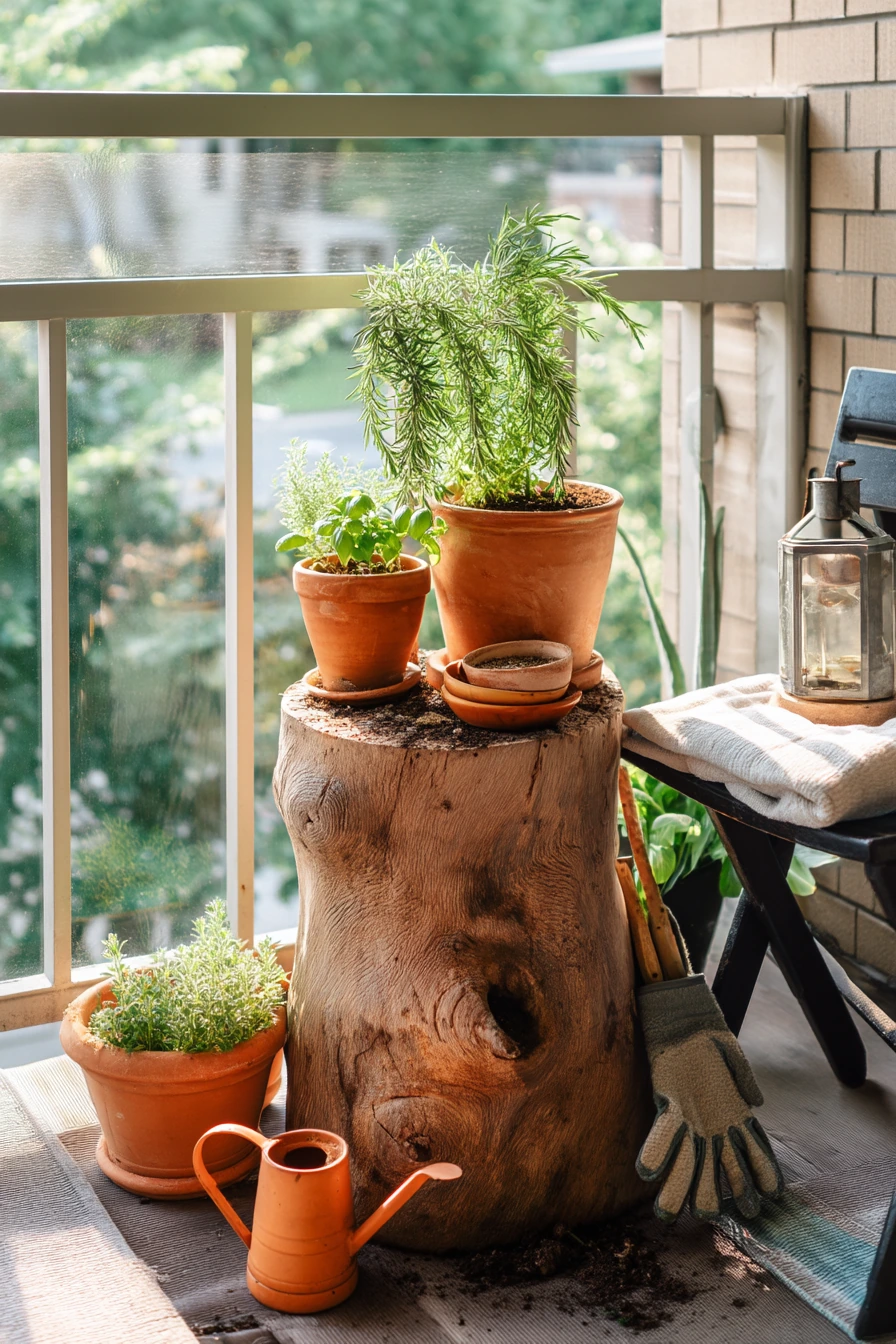 Balcony Garden Stump Stand