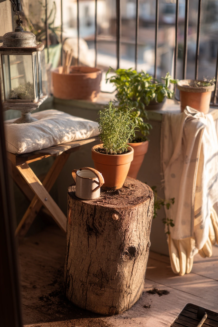 Balcony Garden Stump Stand