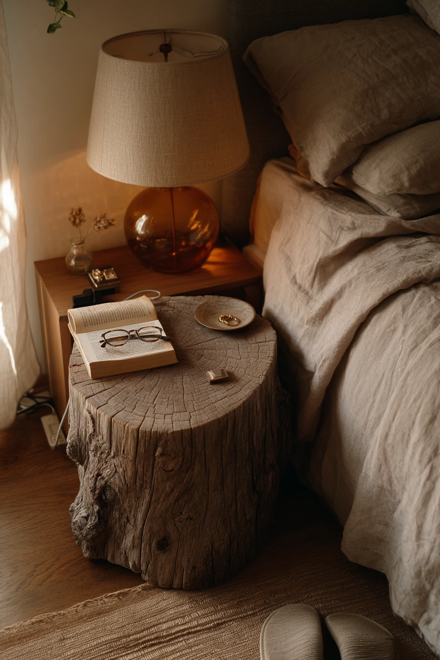Boho Bedroom Bedside Stump