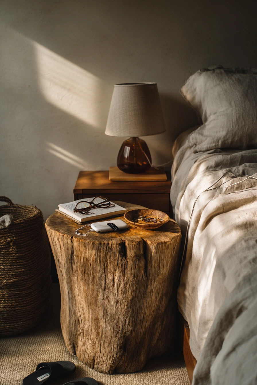Boho Bedroom Bedside Stump
