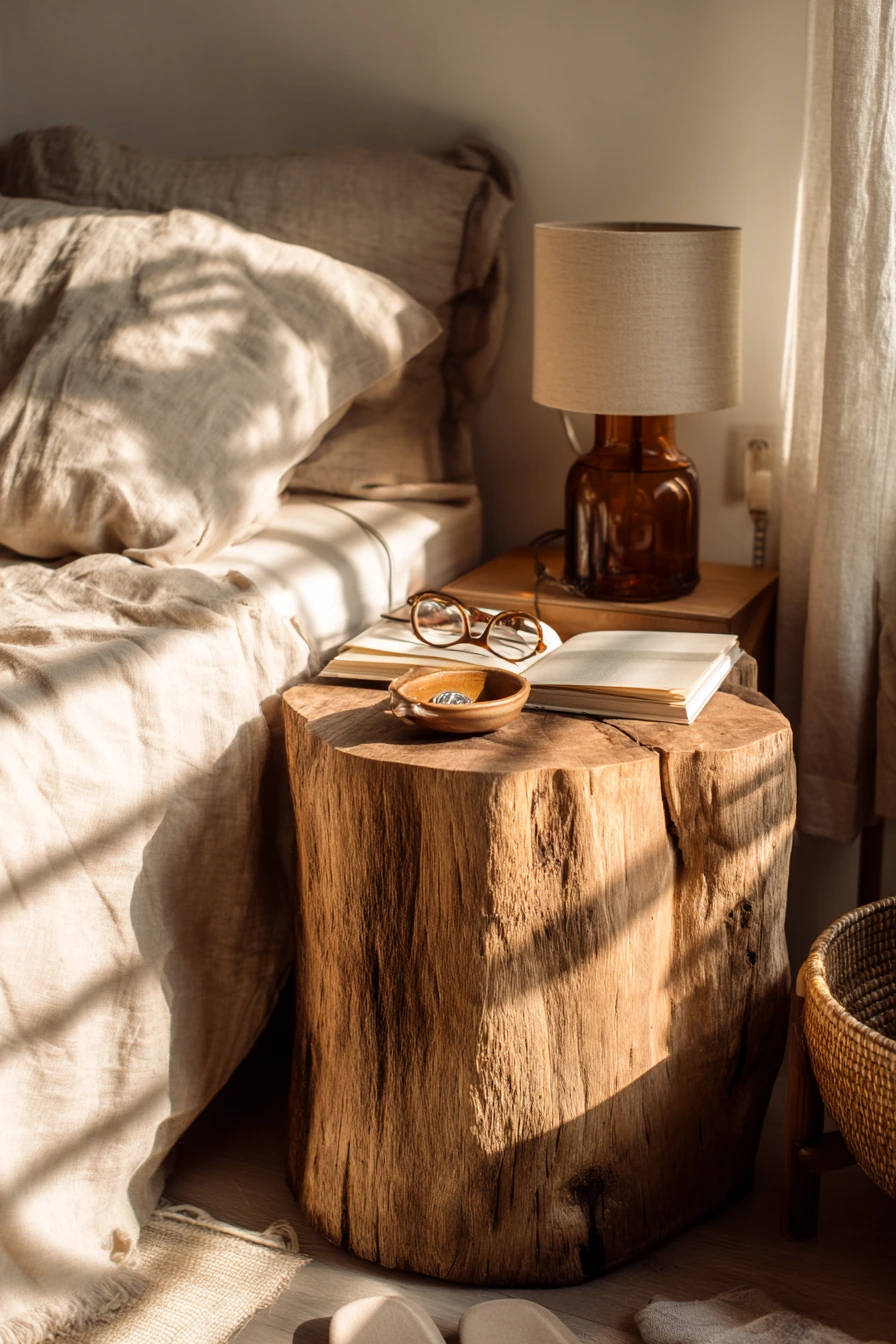 Boho Bedroom Bedside Stump
