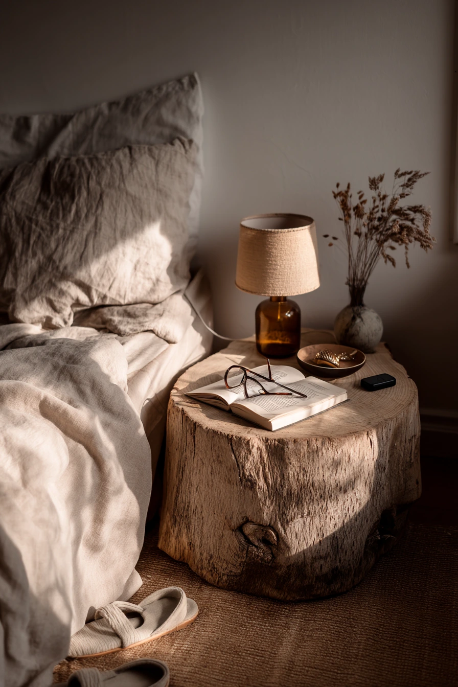 Boho Bedroom Bedside Stump