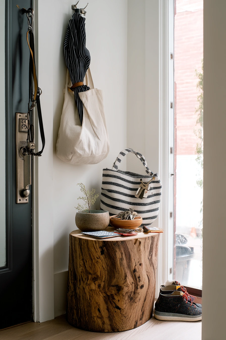 Entryway Stump Catch-All