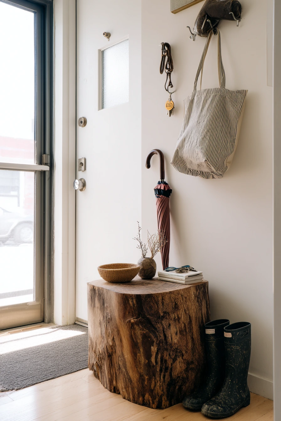 Entryway Stump Catch-All