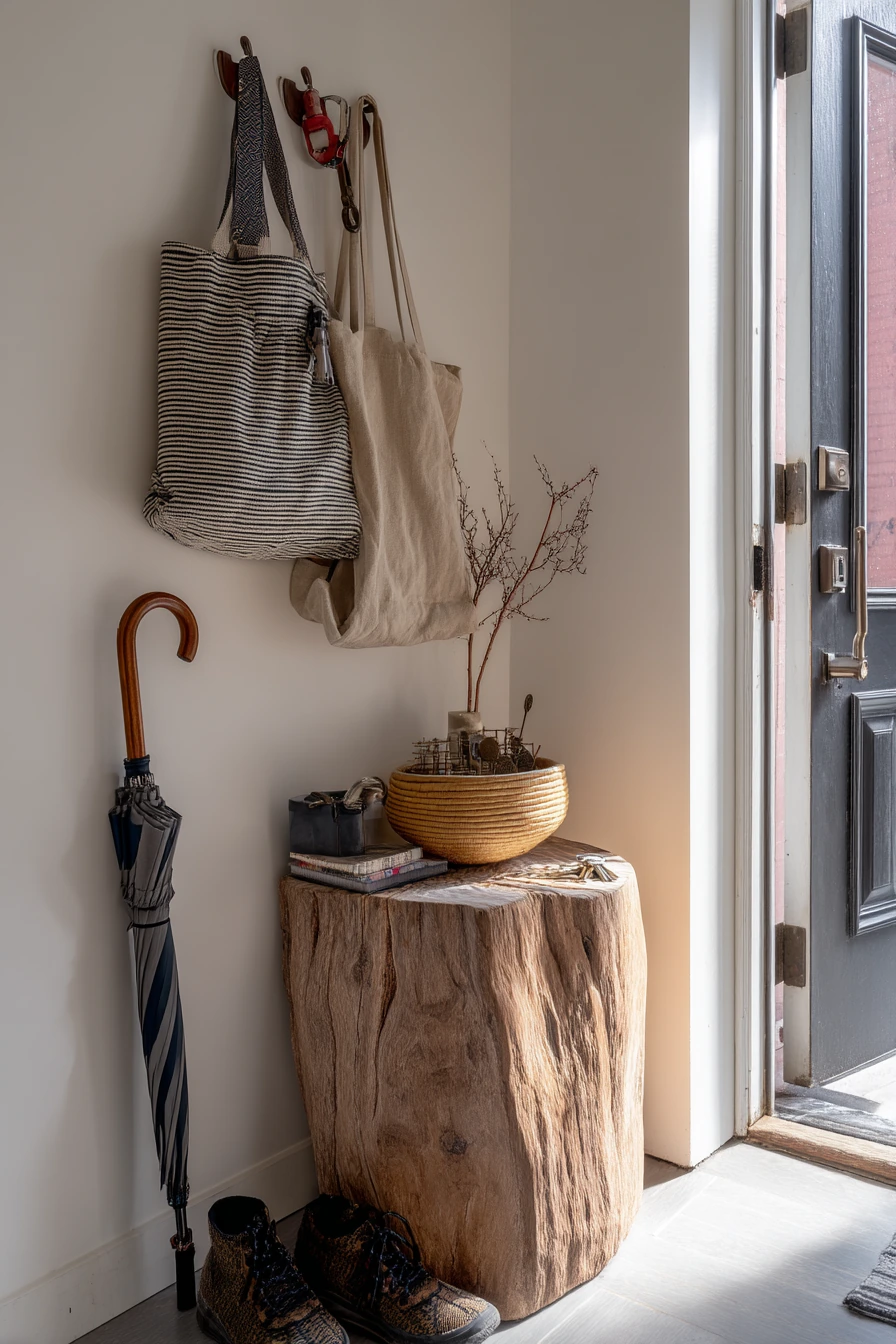 Entryway Stump Catch-All