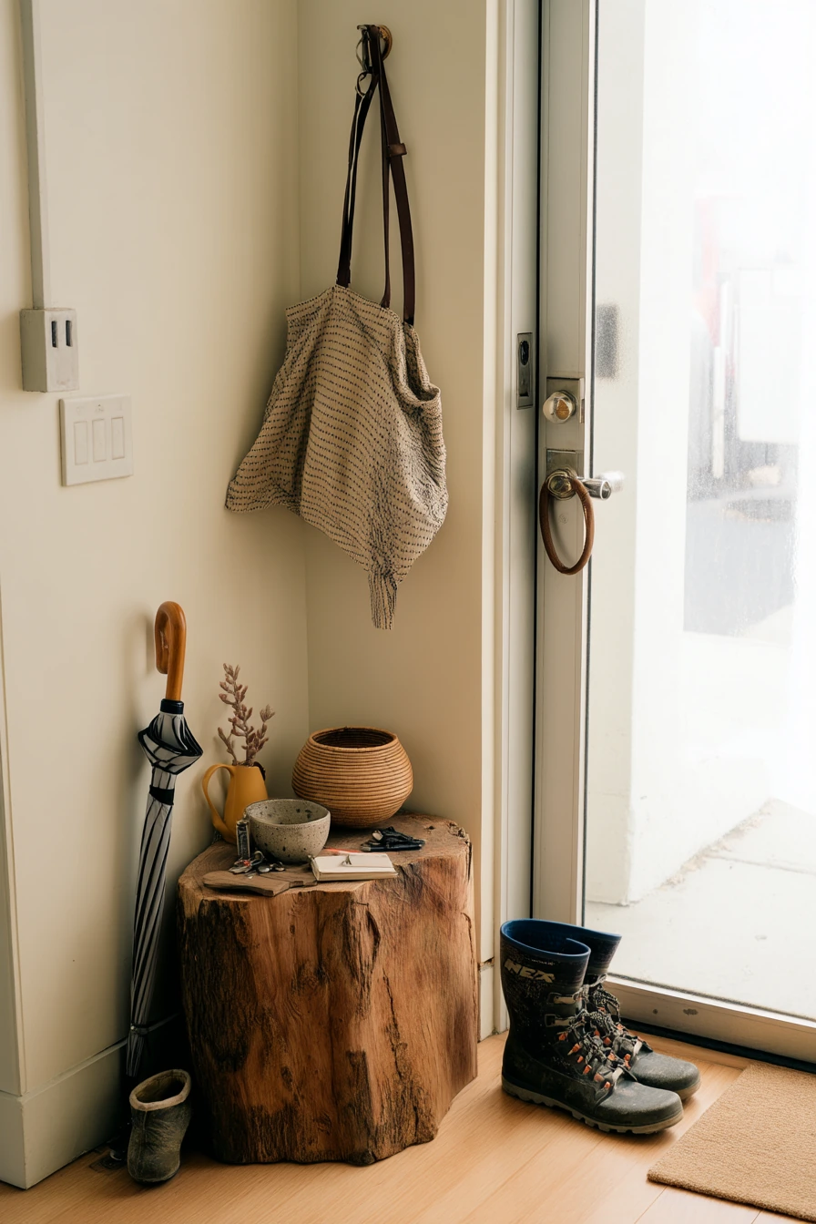 Entryway Stump Catch-All