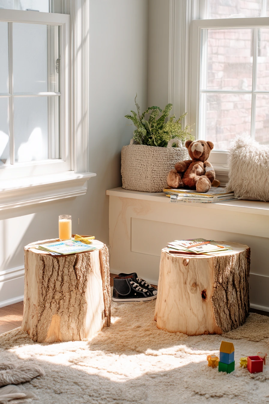 Kid-Friendly Forest Play Corner
