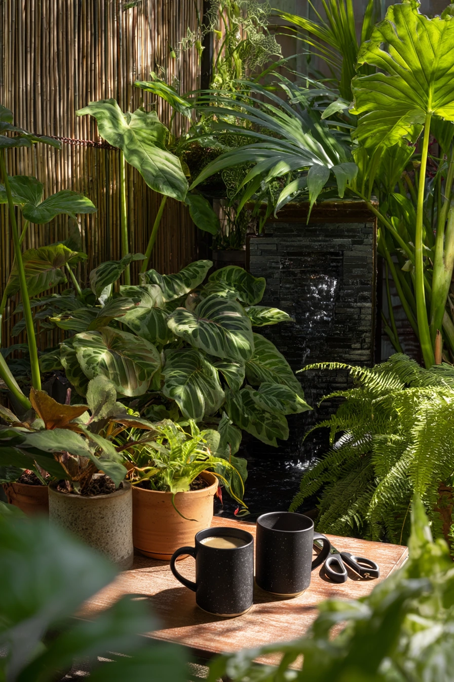 3. Shade-Loving Courtyard Hideaway