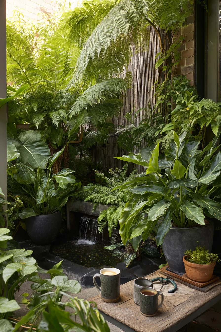 3. Shade-Loving Courtyard Hideaway