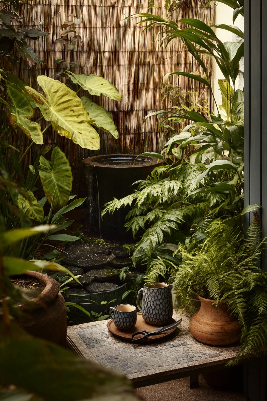 3. Shade-Loving Courtyard Hideaway
